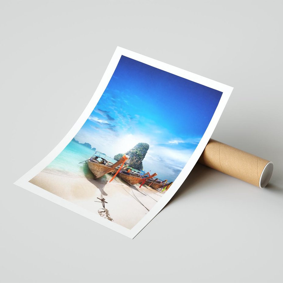 Plakat bez ramy 30x40 - Morze na Łodzi - morze, łódź