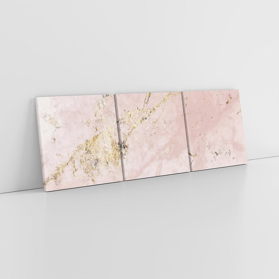 Obraz na płótnie 120x40 - Piękno w Szczegółach - marmur, złoto