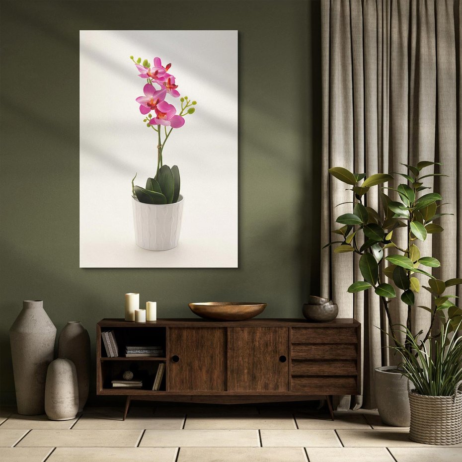 Obraz na płótnie 80x120 - Delikatność storczyka orchidei - storczyk, orchidea