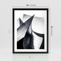 Plakat w ramie 40x50 - Miasto Współczesności - architektura, nowoczesne budynki - rama czarna
