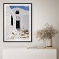 Plakat bez ramy 21x30 - Santorini - Grecja błękitem malowana - Santorini, Grecja