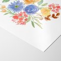 Plakat bez ramy 21x30 - Kwiatowe Światło - akwarelowe kwiaty, bukiet
