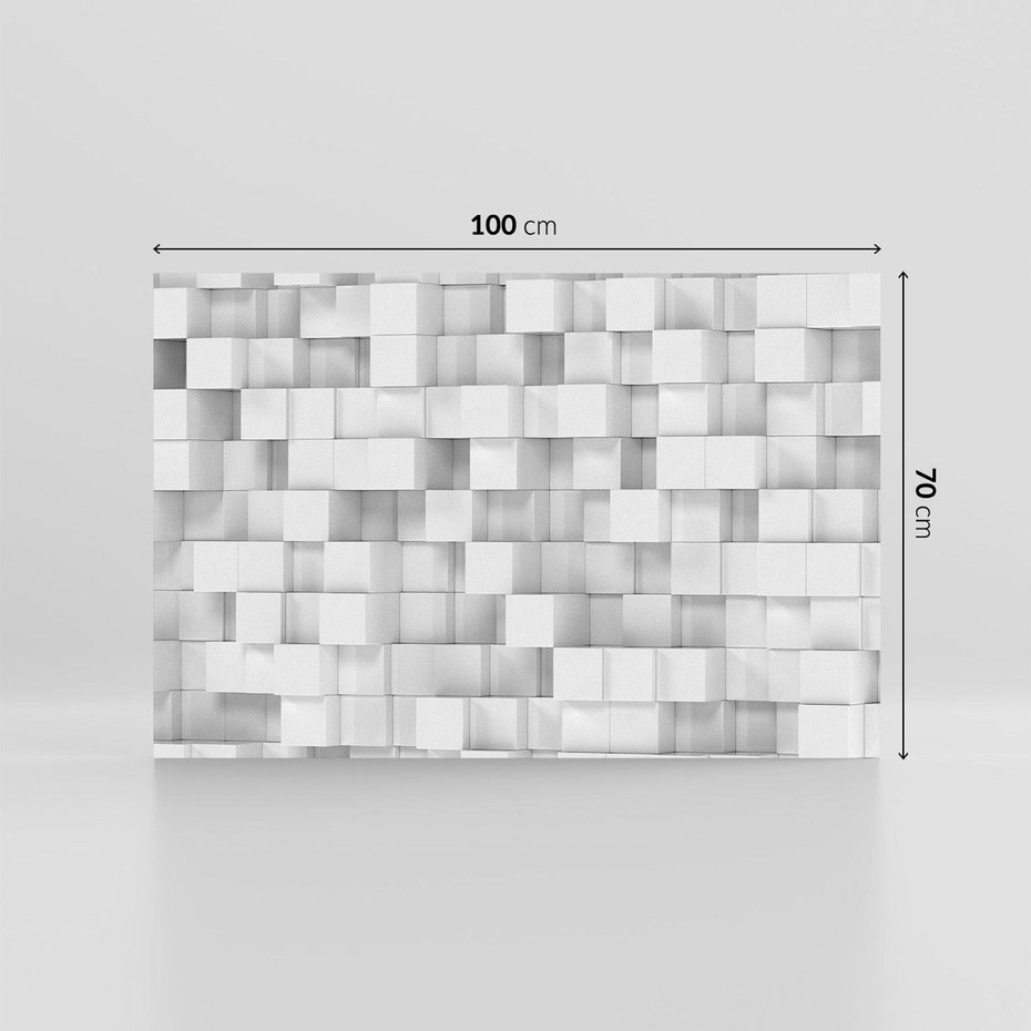 Obraz na płótnie 100x70 - Abstrakcja w 3D: kolorowa ekspresja - 3D, abstrakcja