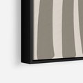 Obraz w ramie 70x100 - Beżowa Delikatność - nowoczesna sztuka, plakat modern - rama czarna