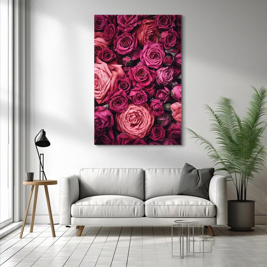 Obraz na płótnie 80x120 - Róże - piękno kwiatów - róże, kwiaty