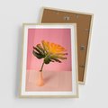 Plakat w ramie 50x70 - Egzotyczna monstera - monstera, liść - rama drewno