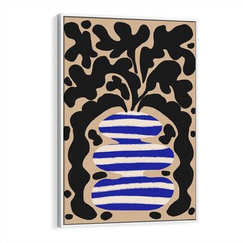 Obraz w ramie 70x100 - Boho Wizje - abstrakcyjny plakat, ciekawe formy - rama biała