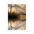 Plakat bez ramy 21x30 - Romantyczny Mostek - mostek, romantyczny