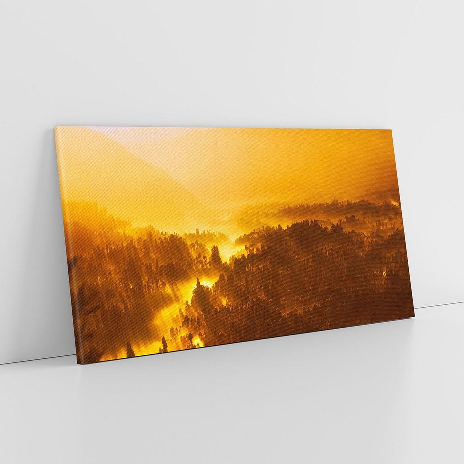 Obraz na płótnie 120x60 - Krajobraz leśny - las, drzewa