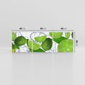 Obraz na płótnie 120x40 - Świeże limonki - limonki, woda