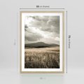 Plakat w ramie 50x70 - Nostalgiczny Krajobraz - pole, krajobraz - rama drewno