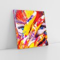 Obraz na płótnie 60x60 - Abstrakcyjna Magia Ciała - Bodypainting - abstrakcja, bodypainting