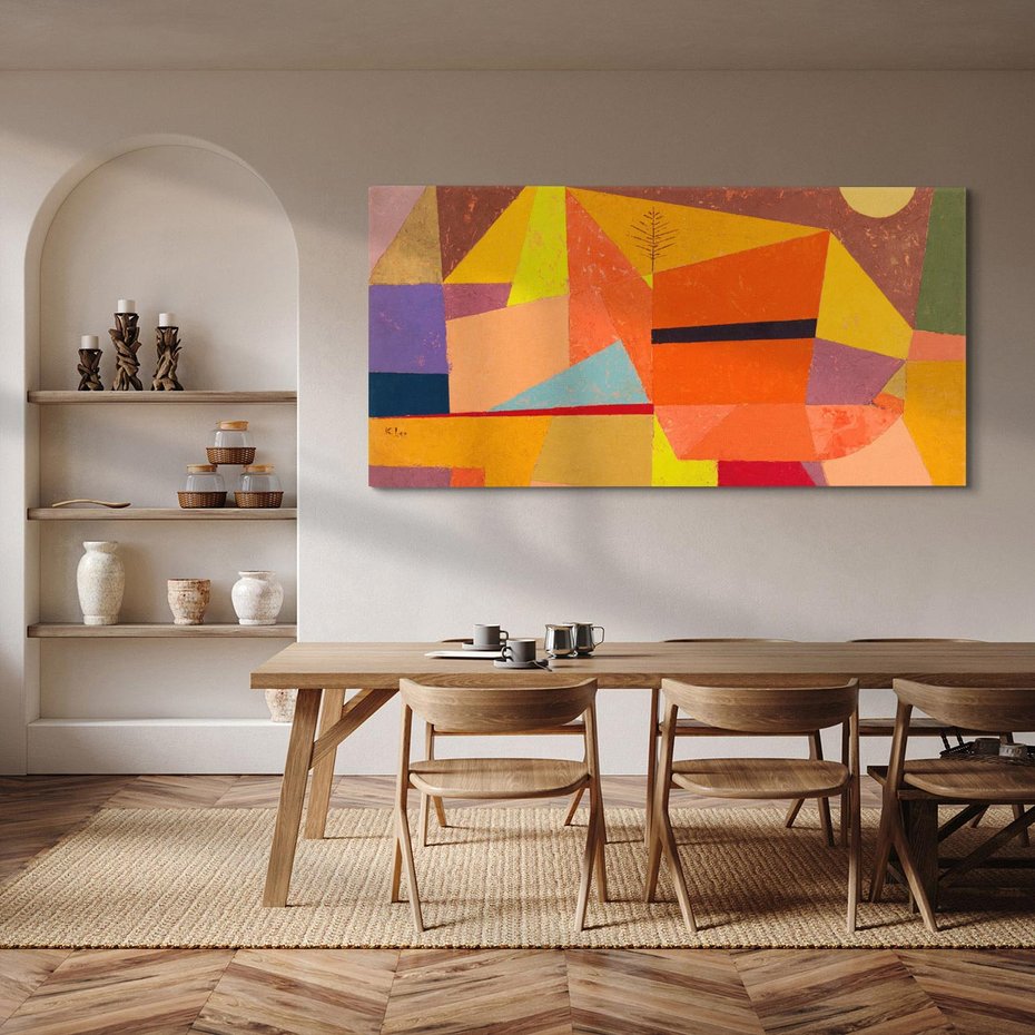 Obraz na płótnie 120x60 - Joyful Mountain Landscape 1929, Paul Klee - Reprodukcja - reprodukcja, obraz na płótnie