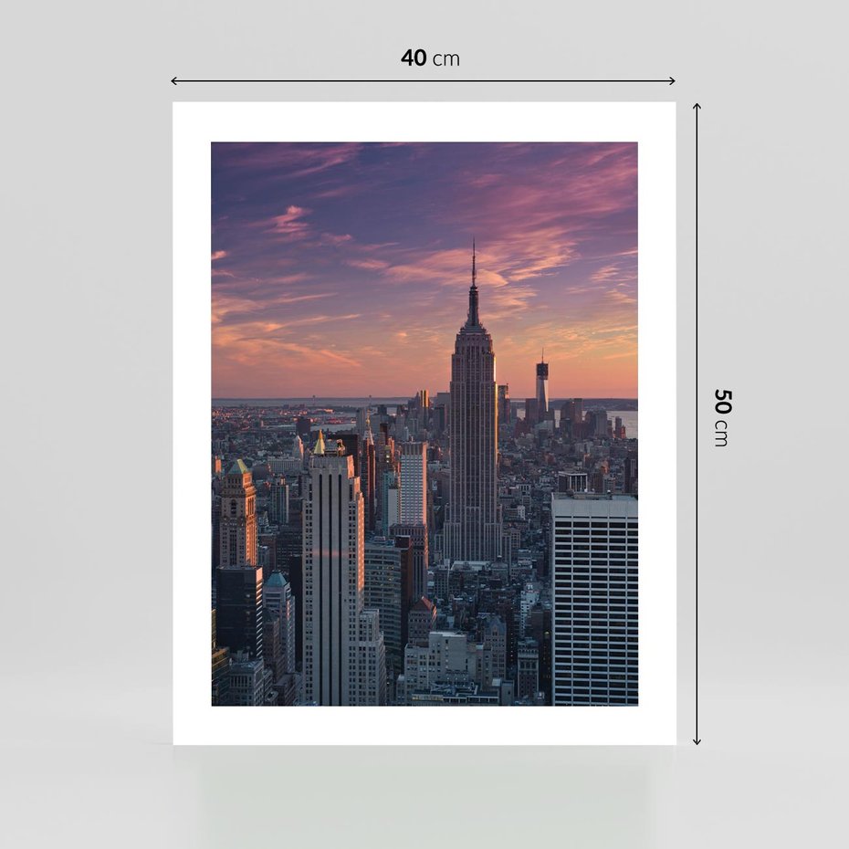 Plakat bez ramy 40x50 - Nowy Jork - Błyskawice Manhattanu - Nowy Jork, Manhattan