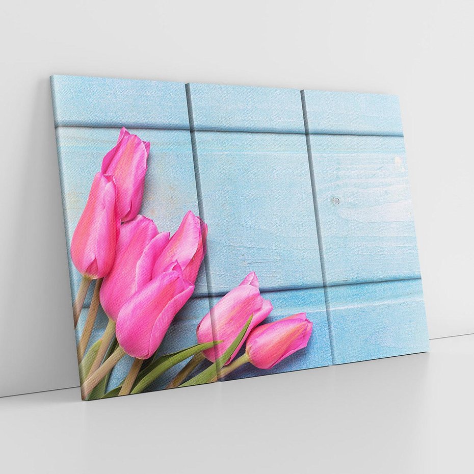 Obraz na płótnie 120x80 - Piękno w pełnym rozkwicie - kwiaty, tulipany