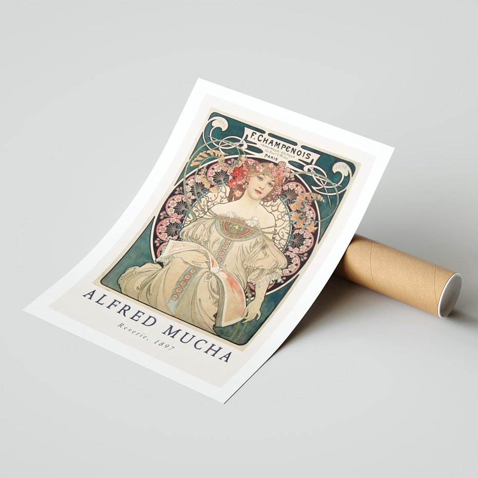 Plakat bez ramy 21x30 - Piękno Art Nouveau - plakat, obraz