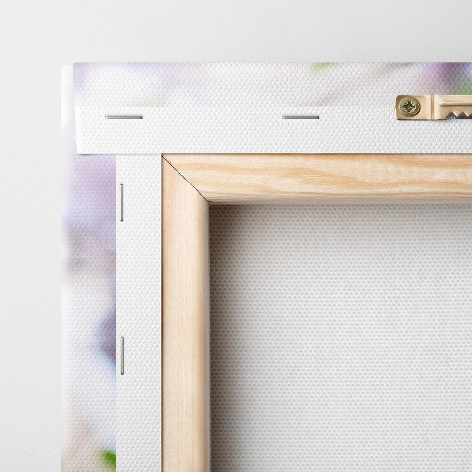 Obraz na płótnie 80x80 - Delikatny liliowy dotyk - lilie, fiolet