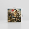 Obraz na płótnie 70x70 - "Wolność prowadząca lud" Eugène Delacroix - Reprodukcja - reprodukcja, obraz na płótnie