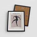 Plakat w ramie 40x50 - Sztuka Nowoczesności: Minimalistyczny Plakat - modern art, minimalistyczny plakat - rama czarna