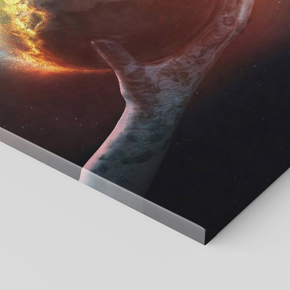 Obraz na płótnie 50x70 - Nieznane przestrzenie - planeta, kosmos