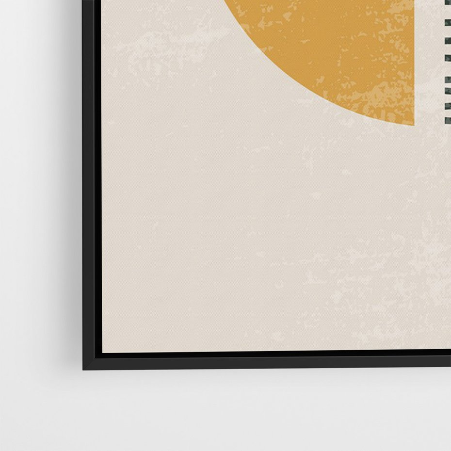 Obraz w ramie 50x70 - Kształty Nowych Granic - nowoczesna sztuka, minimalizm - rama czarna