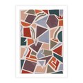 Plakat bez ramy 21x30 - Intrygujące Rozbicie - gemoetryczne kształty, mozaika