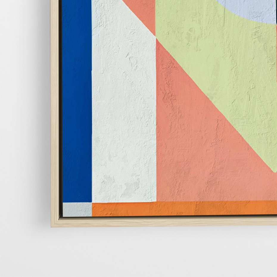 Obraz w ramie 80x120 - Księga Kolorowych Wizji - różne geometryczne formy, koła - rama drewno