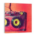 Obraz na płótnie 50x50 - Kaseta - Muzyka Retro - kaseta, muzyka