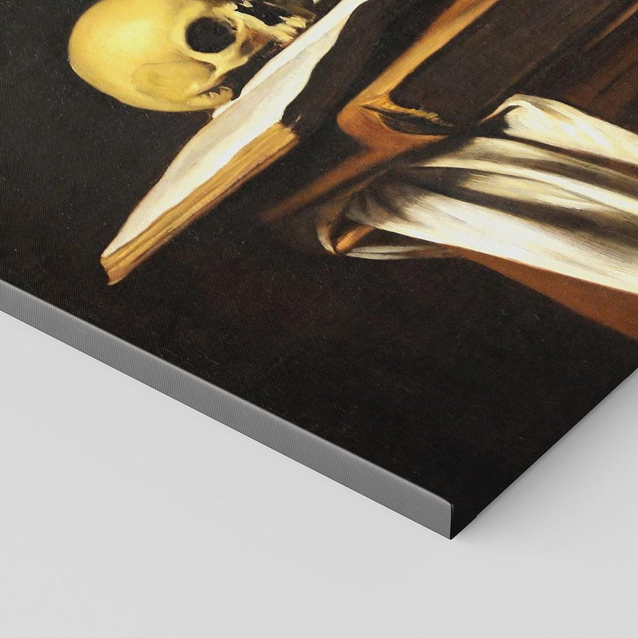 Obraz na płótnie 140x70 - "Św. Hieronim piszący" (1606), Caravaggio - Reprodukcja - reprodukcja, obraz na płótnie