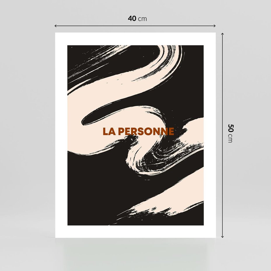 Plakat bez ramy 40x50 - Ciemna Abstrakcja - abstrakcja w ciemnych kolorach, czarny