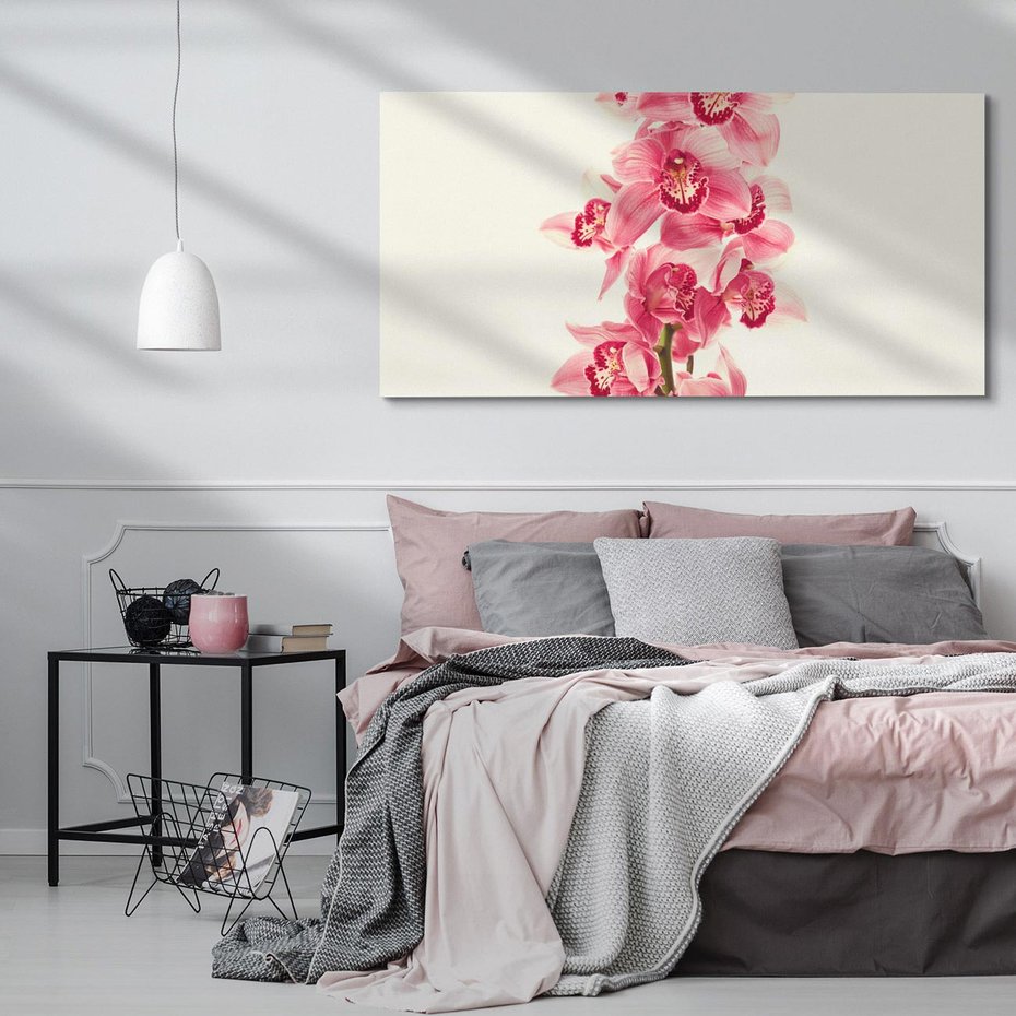 Obraz na płótnie 120x60 - Orchidea w spa - relaks - orchidea, spa