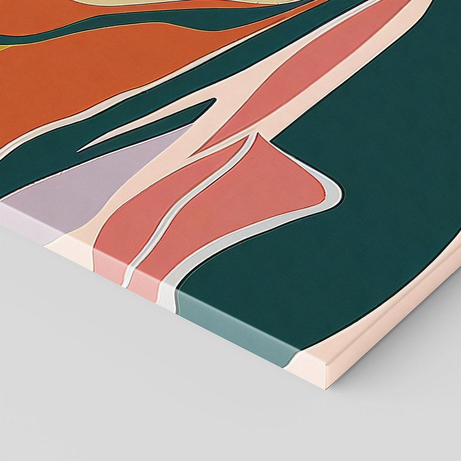 Obraz na płótnie 120x80 - Kolory Ziemi - olejny obraz, abstrakcja w kształcie kwiatu