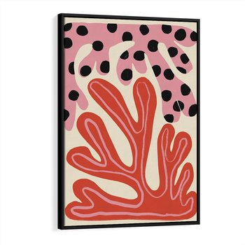 Obraz w ramie 70x100 - Księga Pastelowych Impulsów - abstrakcyjny obraz, plakat - rama czarna