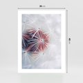 Plakat bez ramy 30x40 - Minimalistyczna Delikatność - zbliżenie, dmuchawce