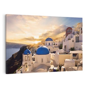 Obraz na płótnie 100x70 - Błękitna oaza w Grecji - Santorini, Grecja