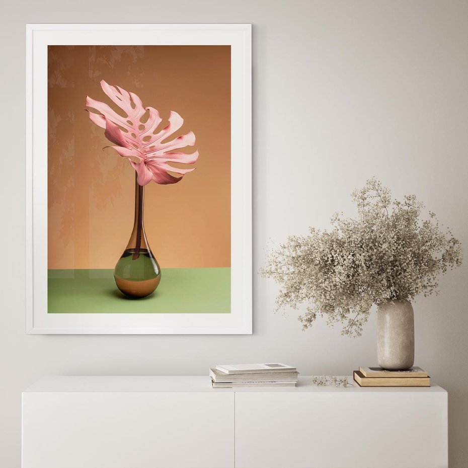 Plakat bez ramy 30x40 - Wyjątkowy monstera - monstera, liść