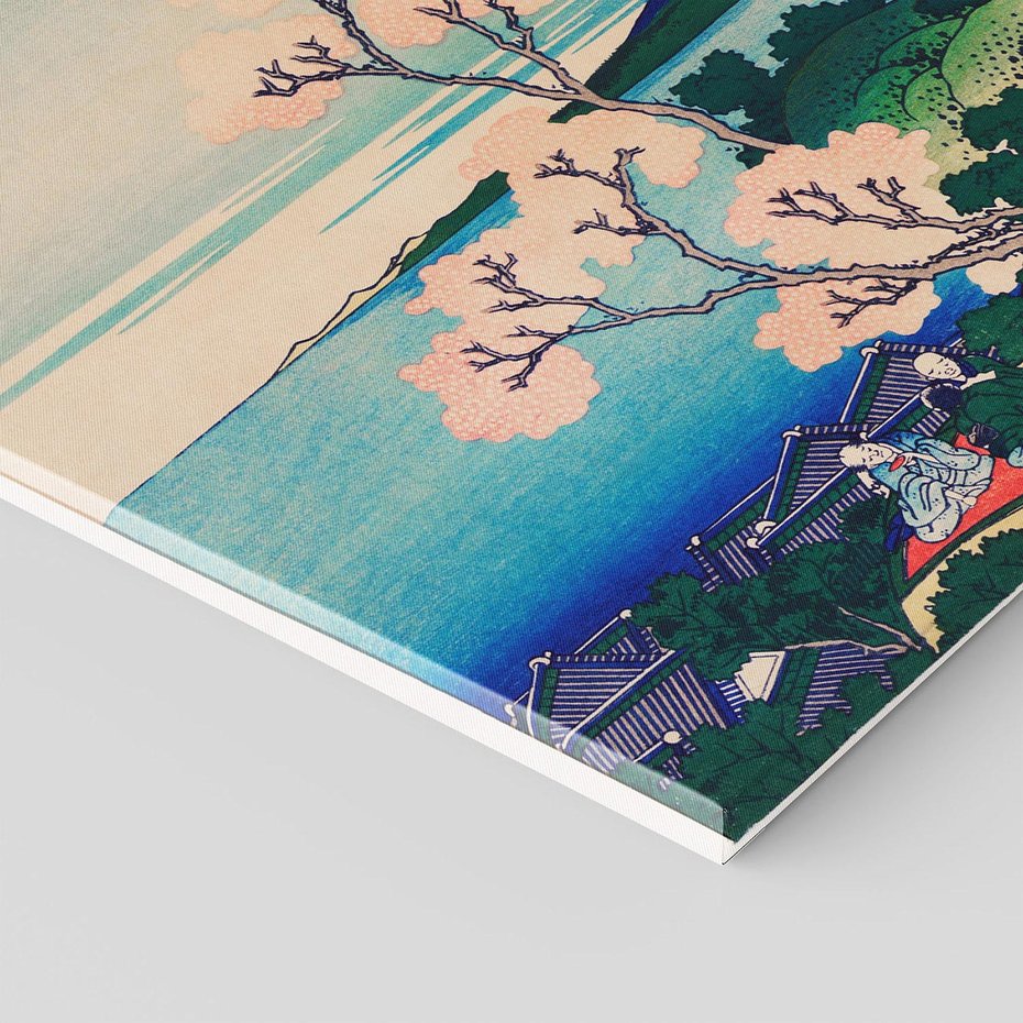 Obraz na płótnie 100x70 - "Goten-Yama Hill, Shinagawa on the Tokaido" Katsushika Hokusai - Reprodukcja - reprodukcja, obraz na płótnie