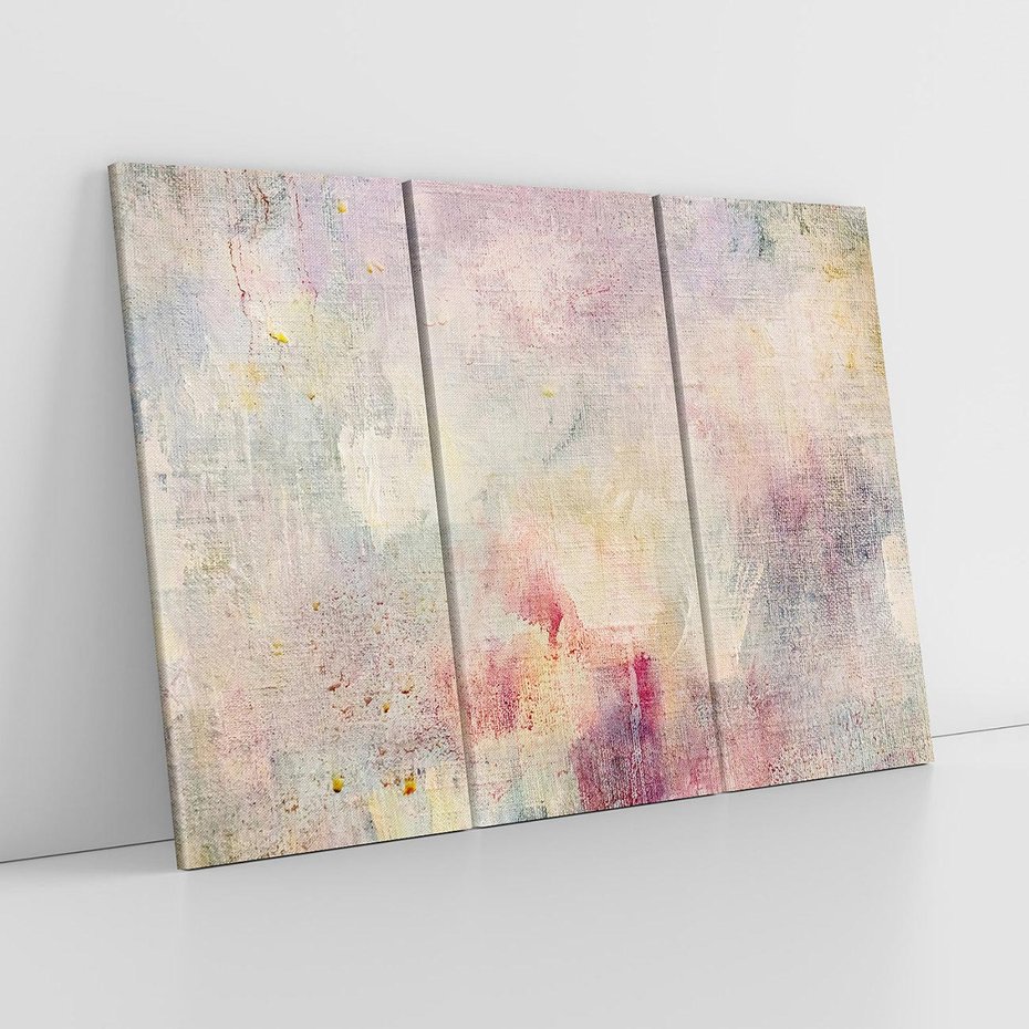 Obraz na płótnie 120x80 - Miękka Melodia Pasteli - olejne płótno, pastelowe kolory