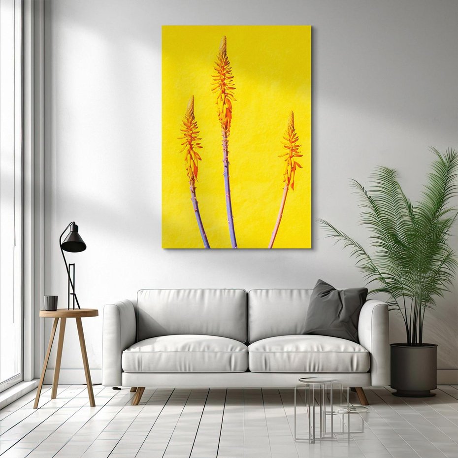 Obraz na płótnie 80x120 - Radość Natury - kolor, kwiaty