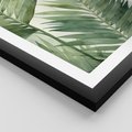 Zestaw obrazy w ramie 40x50 galeria - tropikalne, liście, palmy, bananowiec - rama czarna