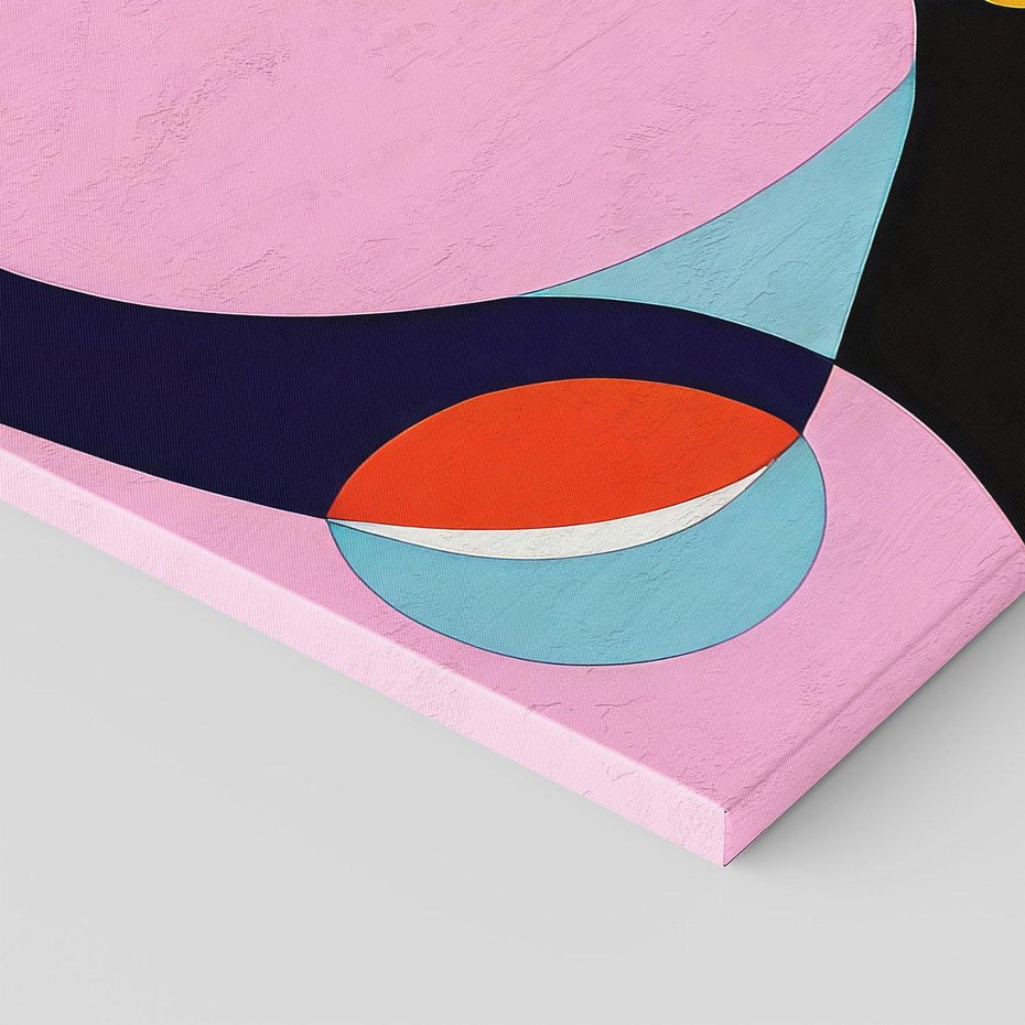 Obraz na płótnie 70x50 - Kolorowe Ulotności - abstrakcyjny obraz olejny, żywe kolory