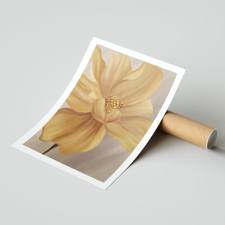 Plakat bez ramy 21x30 - Kwiaty malowane olejem - eksplozja kolorów - kwiaty, malowane