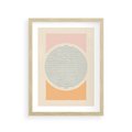Plakat w ramie 30x40 - Rozbijająca Opowieść - geometryczne kształty, koła - rama drewno