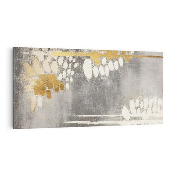 Obraz na płótnie 120x60 - Malowane impresje zmysłów - abstrakcyjne plamy, linie