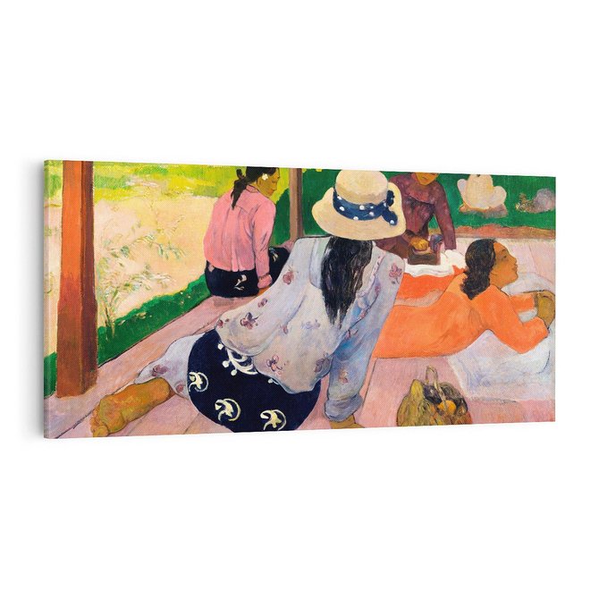 Obraz na płótnie 140x70 - Sjesta 1892, Paul Gauguin - Reprodukcja - reprodukcja, obraz na płótnie