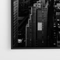 Obraz w ramie 50x70 - Wibracje Miejskiego Życia - miasto, wieżowce - rama czarna