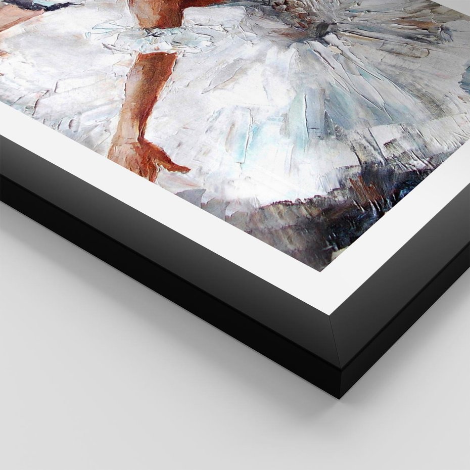 Plakat w ramie 40x50 - Baletowa Sztuka - balet, sztuka - rama czarna