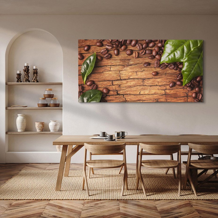Obraz na płótnie 140x70 - Zmysłowa kawa: aromat i smak - kawa