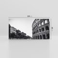 Obraz na płótnie 120x60 - Echa Historii - czarno biała fotografia, koloseum