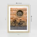 Plakat w ramie 40x50 - Holenderska Ikona - rower, Holandia - rama drewno